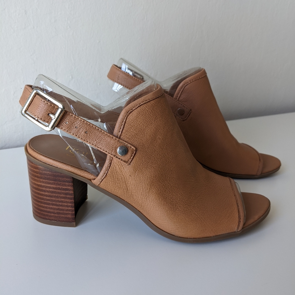 Franco Sarto Women's Slingback Peep Toe Heeled Sandal